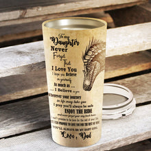 Load image into Gallery viewer, To My Daughter - Dinosaur Dad - Personalized Tumbler 1