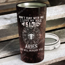 Load image into Gallery viewer, He Is A Crazy Aries - Perfect Gift For Aries - Personalized Tumbler 1
