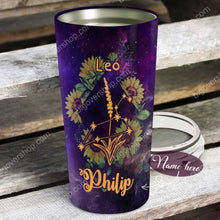 Load image into Gallery viewer, Sunflower Leo - Perfect Gift For Leo - Personalized Tumbler 1