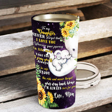 Load image into Gallery viewer, To My Daughter - Elephant Flower - Personalized Tumbler 2