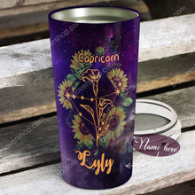 Load image into Gallery viewer, Sunflower Capricorn - Perfect Gift For Capricorn - Personalized Tumbler 1