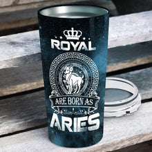 Load image into Gallery viewer, Royal Are Born As Aries - Perfect Gift For Aries - Personalized Tumbler 1