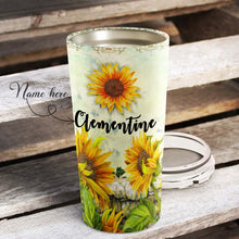 Load image into Gallery viewer, Sunflower Cows Personalized Tumbler