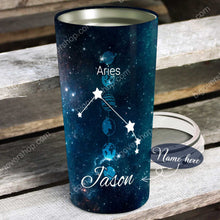 Load image into Gallery viewer, The Power Of A Aries - Perfect Gift For Aries - Personalized Tumbler 1