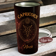Load image into Gallery viewer, Peace Love And Animals Capricorn - Perfect Gift For Capricorn - Personalized Tumbler 1