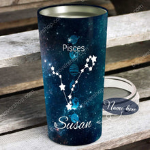 Load image into Gallery viewer, The Power Of A Pisces - Perfect Gift For Pisces - Personalized Tumbler 1