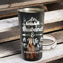 Load image into Gallery viewer, Husband And Wife Camping - Valentine's Day Gift - Personalized Tumbler 1