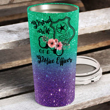Load image into Gallery viewer, Proud Wife Of A Police Officer - Flower Galaxy Tumbler