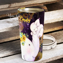 Load image into Gallery viewer, To My Daughter - Elephant Flower - Personalized Tumbler 2