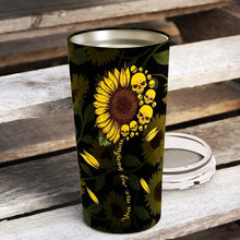 Load image into Gallery viewer, You Are My Sunshine - Skull Sunflower Personalized Tumbler