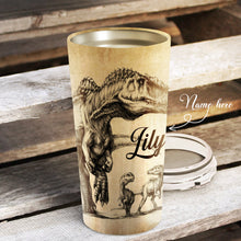 Load image into Gallery viewer, To My Daughter - Dinosaur Dad - Personalized Tumbler 1