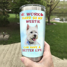 Load image into Gallery viewer, Westie Dog Steel Tumbler MR1203 68O43