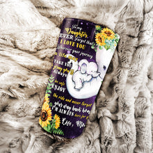 Load image into Gallery viewer, To My Daughter - Elephant Flower - Personalized Tumbler 2