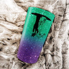 Load image into Gallery viewer, Proud Wife Of A Police Officer - Flower Galaxy Tumbler