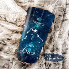 Load image into Gallery viewer, The Power Of A Aquarius - Perfect Gift For Aquarius - Personalized Tumbler 1