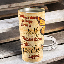 Load image into Gallery viewer, Faith Hope Miracles Personalized Tumbler