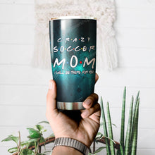 Load image into Gallery viewer, Crazy Soccer Mom Personalized Tumbler