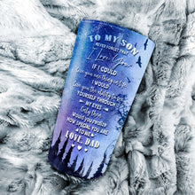 Load image into Gallery viewer, To My Son - Galaxy Bird Lake - Personalized Tumbler