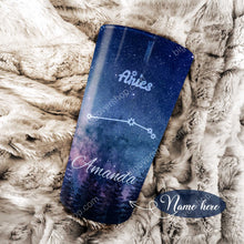Load image into Gallery viewer, All People Are Created Equal Aries- Perfect Gift For Aries - Personalized Tumbler 2