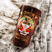 Load image into Gallery viewer, Peace Love And Animals Capricorn - Perfect Gift For Capricorn - Personalized Tumbler 1