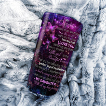 Load image into Gallery viewer, To My Daughter - Butterfly Galaxy - Personalized Tumbler 3