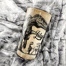 Load image into Gallery viewer, To My Daughter - Dinosaur Dad - Personalized Tumbler 1