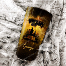 Load image into Gallery viewer, Dad &amp; Son Sunset Tree Personalized Tumbler