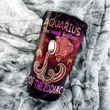 Load image into Gallery viewer, Zodiac Aquarius - Perfect Gift For Aquarius - Personalized Tumbler 3