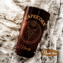 Load image into Gallery viewer, Peace Love And Animals Capricorn - Perfect Gift For Capricorn - Personalized Tumbler 1