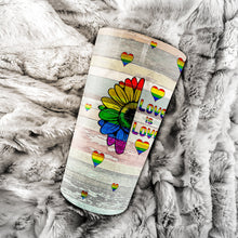 Load image into Gallery viewer, To My Partner In Life Love Is Love - Flower Heart Tumbler