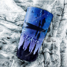 Load image into Gallery viewer, To My Son - Galaxy Bird Lake - Personalized Tumbler