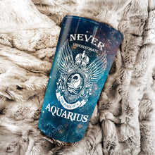 Load image into Gallery viewer, The Power Of A Aquarius - Perfect Gift For Aquarius - Personalized Tumbler 1