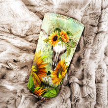 Load image into Gallery viewer, Sunflower Cows Personalized Tumbler