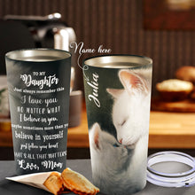 Load image into Gallery viewer, To My Daughter - Cats Love - Personalized Tumbler 1