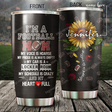 Load image into Gallery viewer, I'm A Football Mom Personalized Tumbler 1