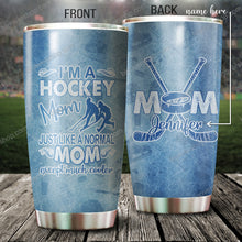 Load image into Gallery viewer, I'm A HocKey Mom Personalized Tumbler 2