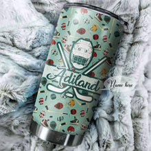 Load image into Gallery viewer, Loud Proud Hockey Mom Personalized Tumbler