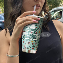 Load image into Gallery viewer, Loud Proud Hockey Mom Personalized Tumbler