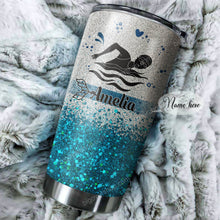 Load image into Gallery viewer, Loud And Proud Swim Mom Personalized Tumbler