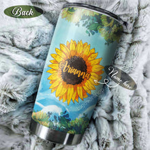 Load image into Gallery viewer, Loud And Proud Marine Mom Sunflower Personalized Tumbler