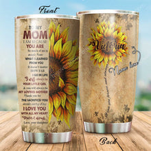 Load image into Gallery viewer, My Loving Mother Sunflower Personalized Tumbler
