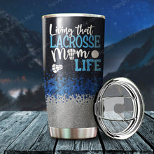 Load image into Gallery viewer, Living That Lacrosse Mom Life Personalized Tumbler