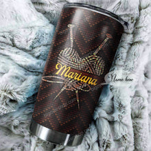 Load image into Gallery viewer, Knitting But One Of Them Is Being Mom Personalized Tumbler