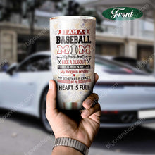 Load image into Gallery viewer, I'm A Baseball Mom Personalized Tumbler