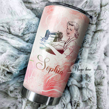Load image into Gallery viewer, A Day Without Sewing Mom Machine Personalized Tumbler