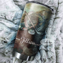 Load image into Gallery viewer, My Favorite Hockey Calls Me Player Mom Personalized Tumbler