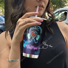 Load image into Gallery viewer, Caution May Spontaneously Star Singing Personalized Tumbler