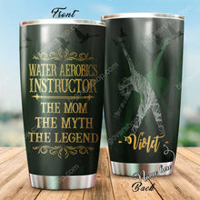 Load image into Gallery viewer, Aerobics The Mom The Myth The Legend Personalized Tumbler