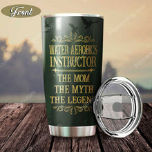 Load image into Gallery viewer, Aerobics The Mom The Myth The Legend Personalized Tumbler