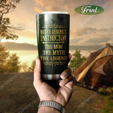 Load image into Gallery viewer, Aerobics The Mom The Myth The Legend Personalized Tumbler
